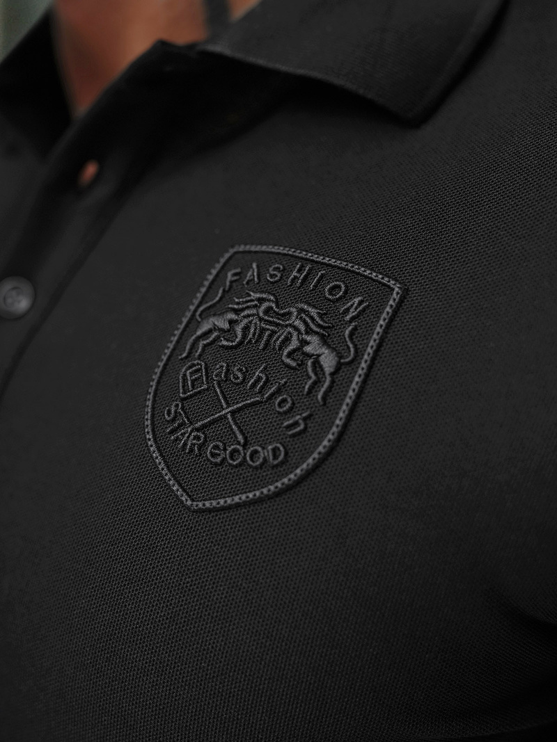 Muška polo majica crna OZONEE NB/MT3142