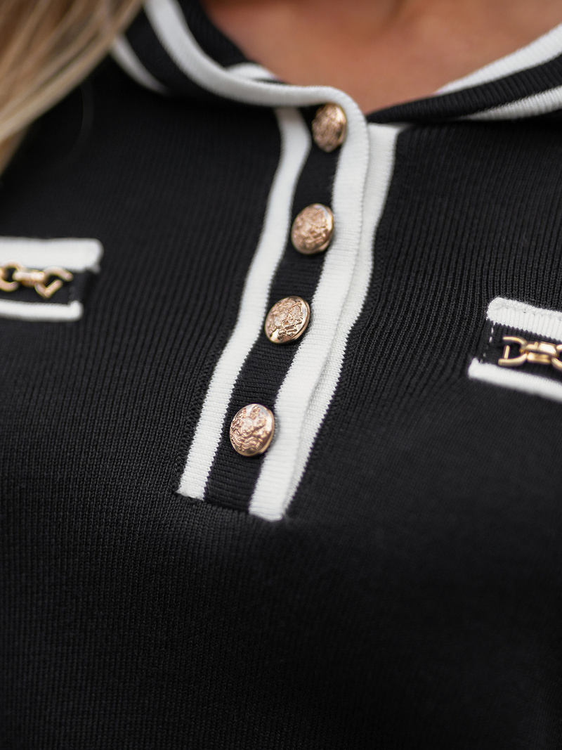 Dvodijelni set trenerke crni OZONEE JS/26C8801/3