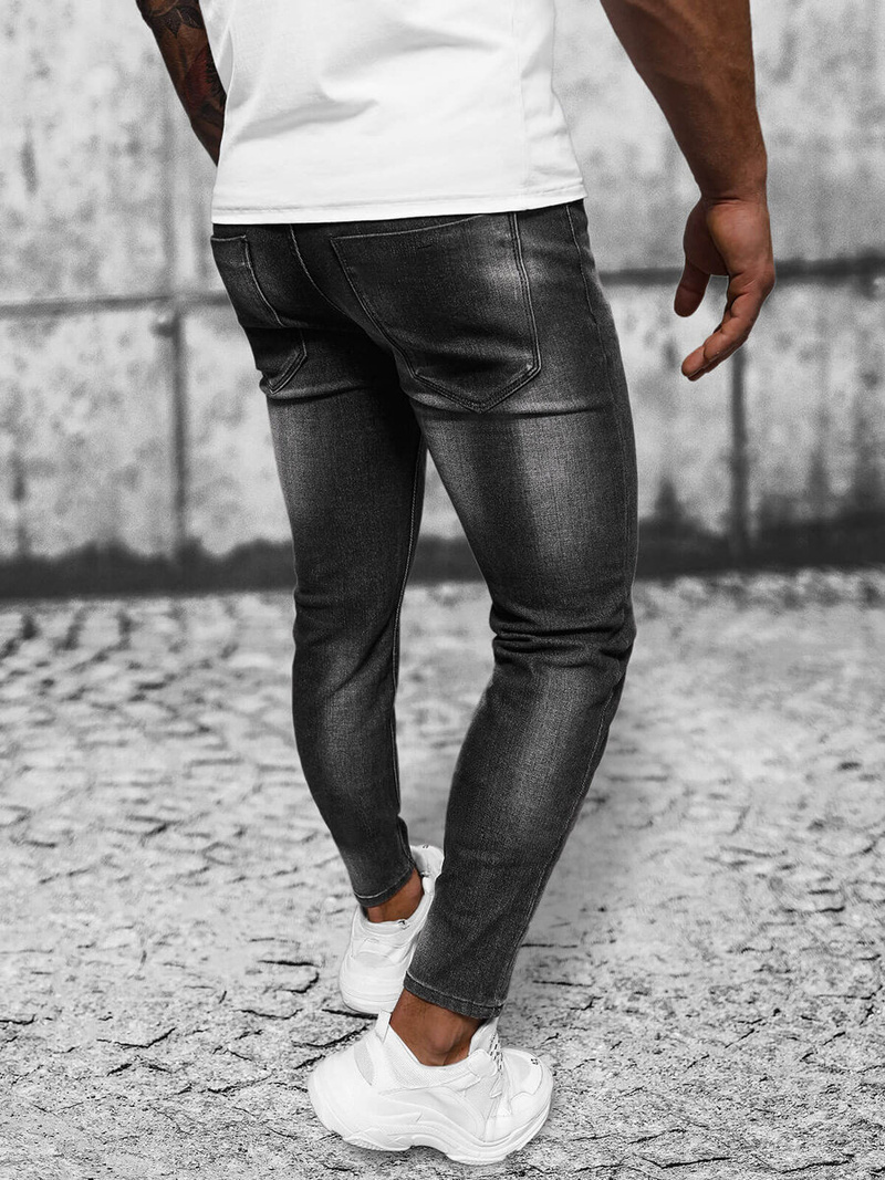 Muške Traperice Crne OZONEE NB/MP0199N