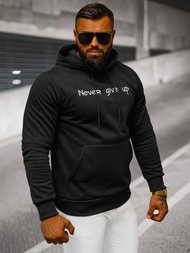 Muška dukserica s kapuljačom crna OZONEE JS/27B6512/3