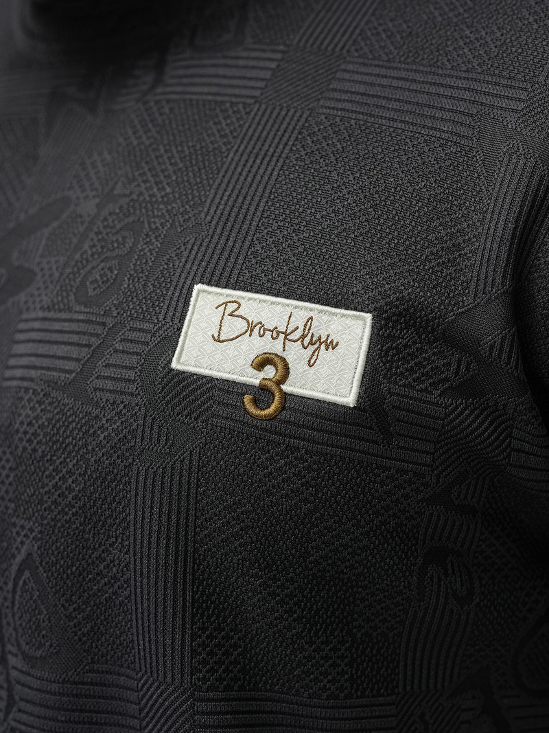 Muška Majica Crna OZONEE O/QQ1568