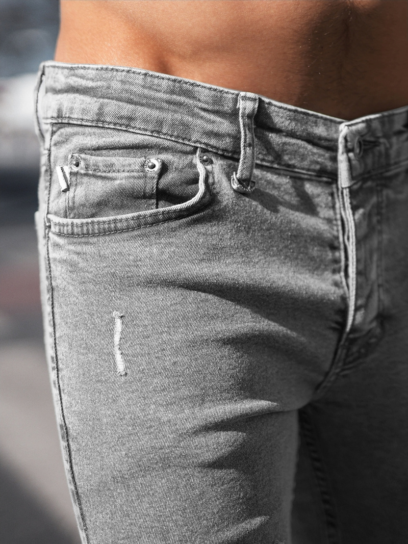 Muške traperice grafitne OZONEE DO/2446