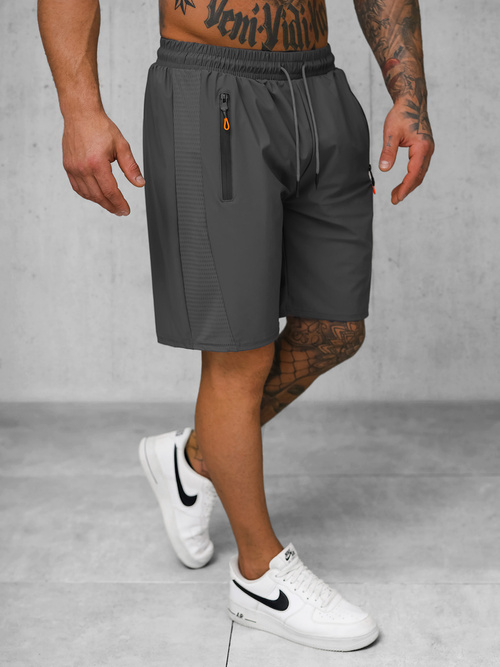 Muške sportske kratke hlače grafitne OZONEE JS/12K1803/5