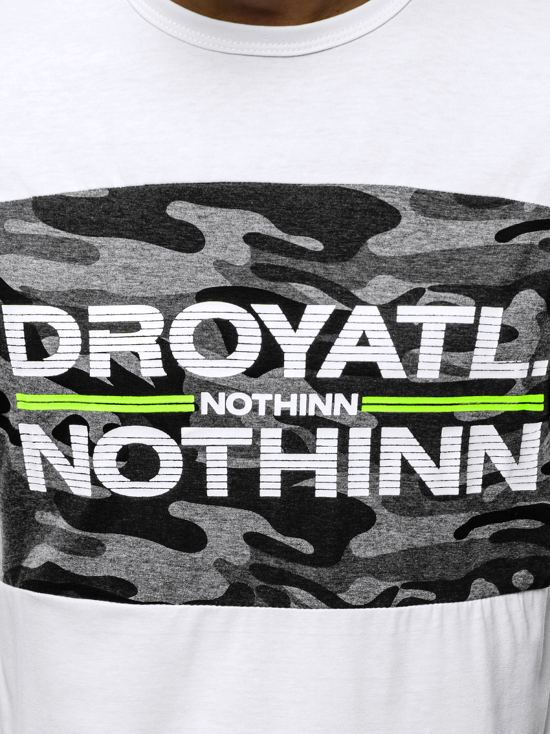 Muška majica Bijela OZONEE JS/SS10976