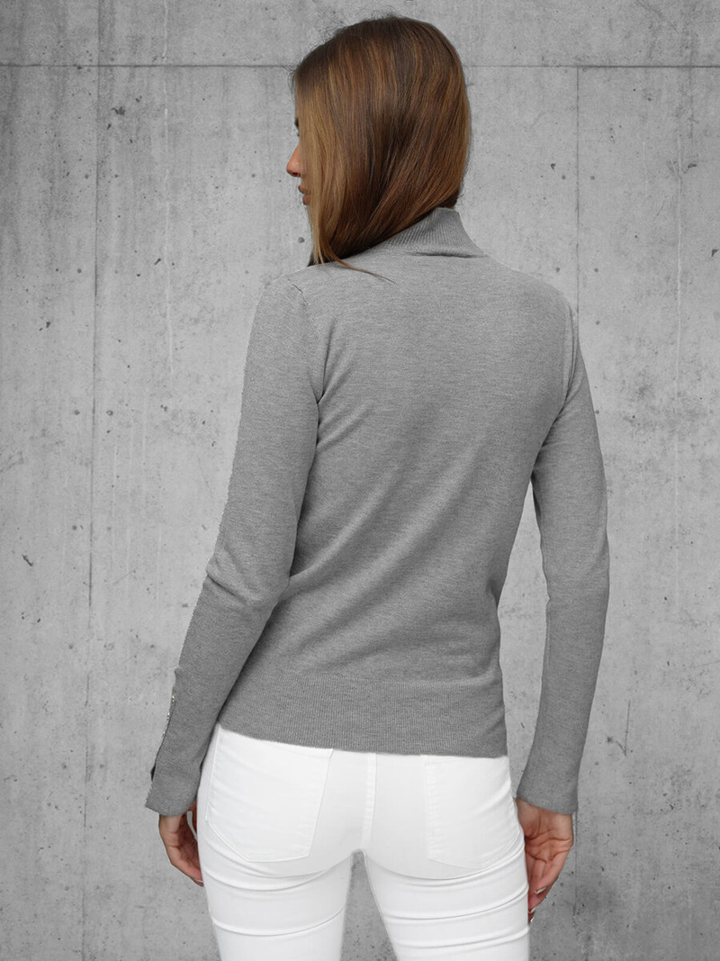 Ženski pulover tamnosivi OZONEE JS/8002/3