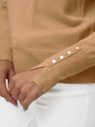 Ženski pulover svijetli camel OZONEE JS/8004/2