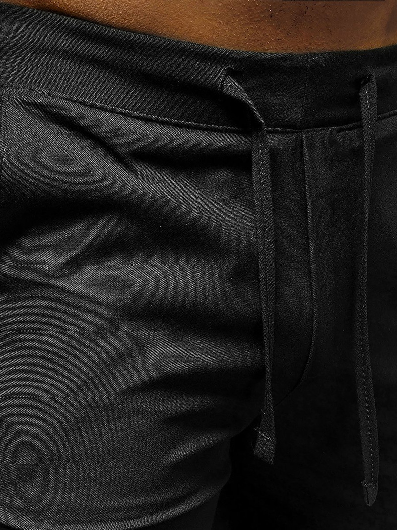 Muške chino hlače Crne OZONEE DJ/5539