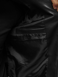 Muška kožna jakna crna OZONEE JS/11Z8015