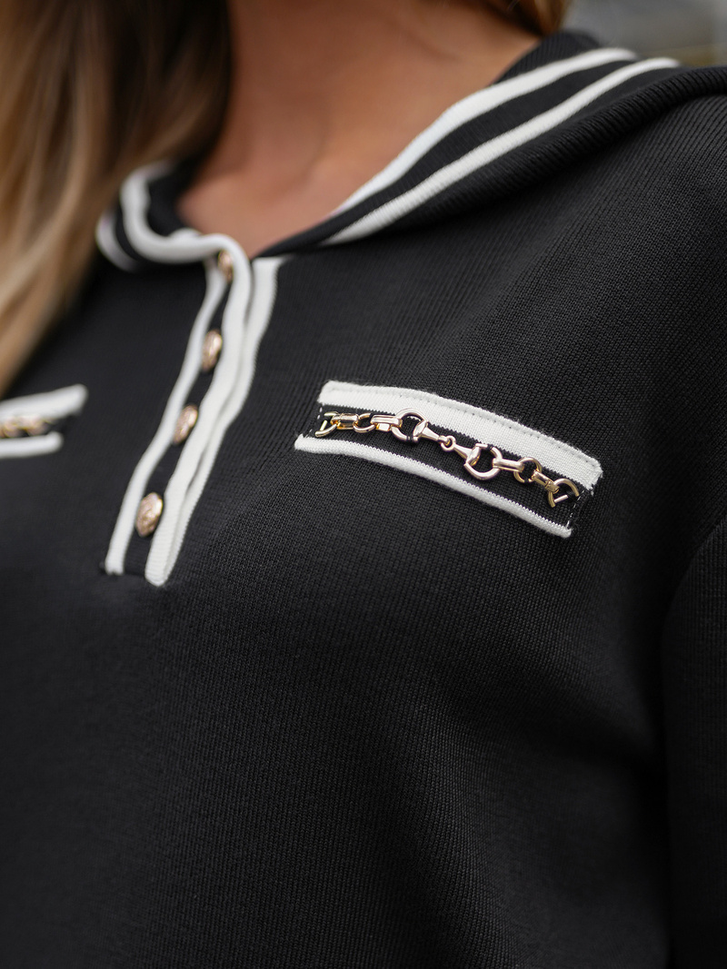 Dvodijelni set trenerke crni OZONEE JS/26C8801/3