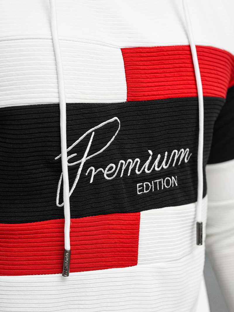 Muška dukserica bijela OZONEE O/B7524Z