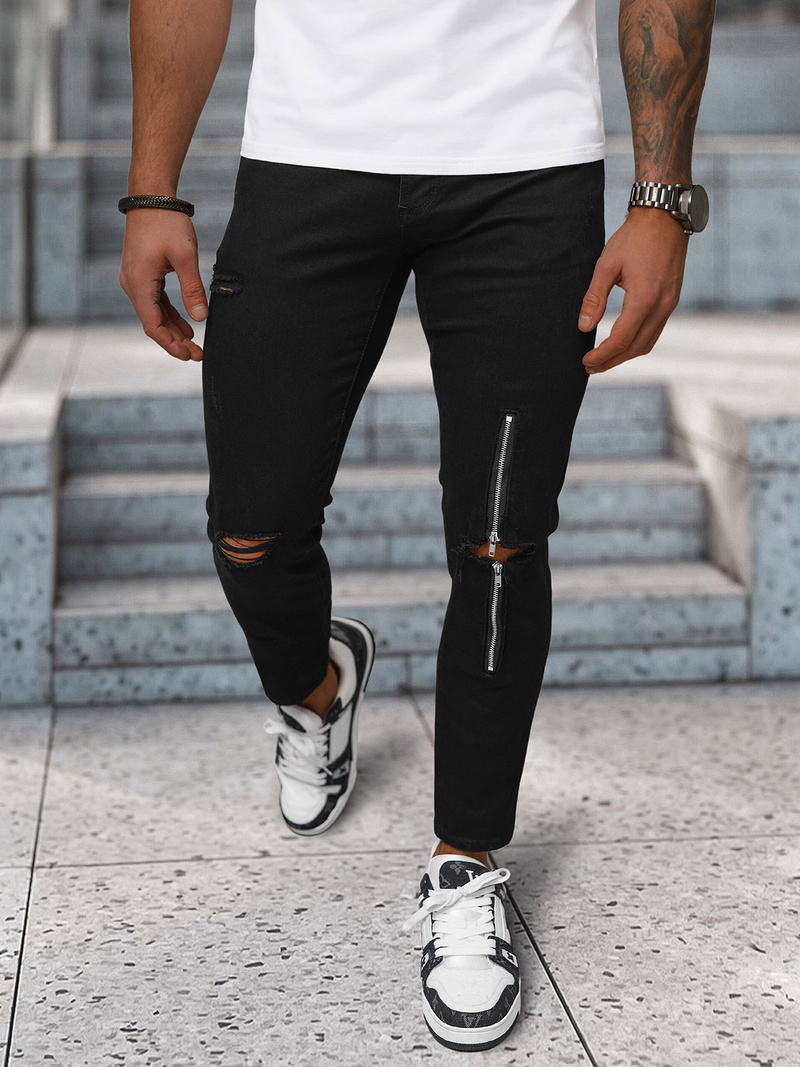 Muške traperice crne OZONEE NB/MP0087N