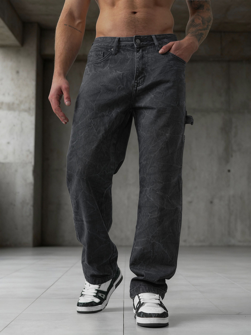 Muške traperice grafitne OZONEE O/KK2828/5