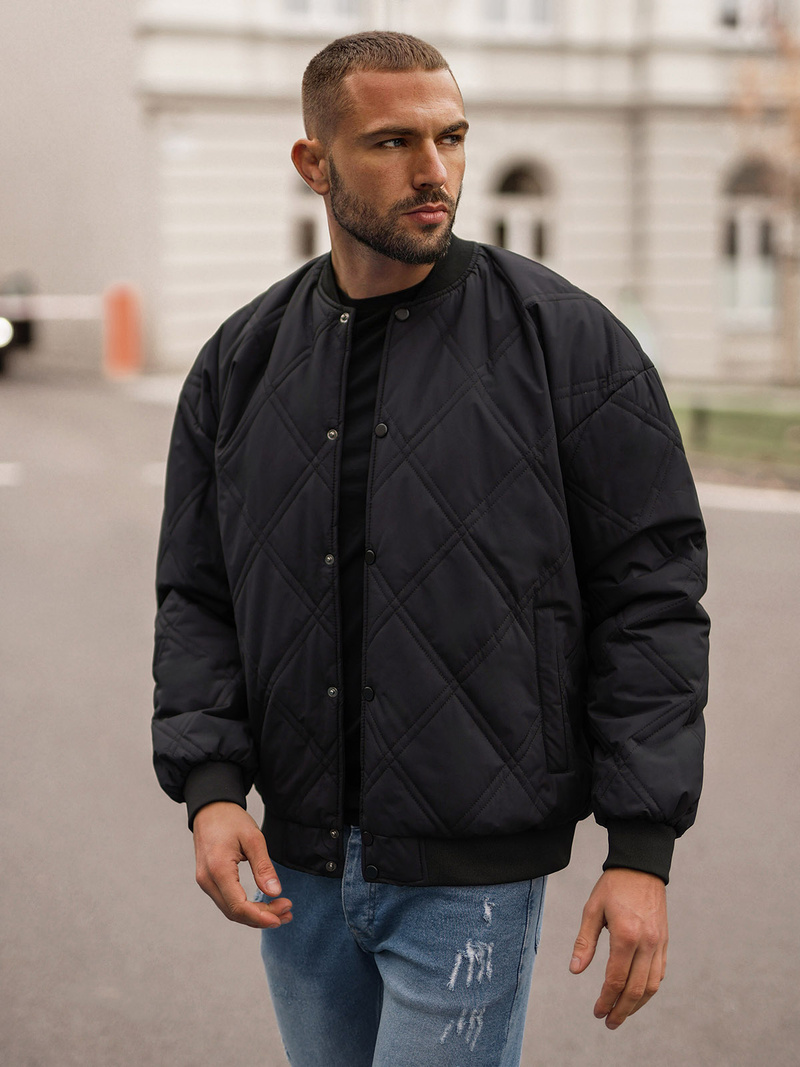 Muška proljetna jakna crna OZONEE JS/84M3020/392Z