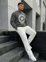 Muška dukserica grafitna OZONEE JS/8B1768/5