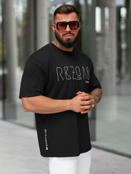 Muška Majica Crna OZONEE O/QQ1185