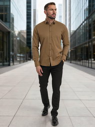 Muška Košulja Smeđa OZONEE V/V187