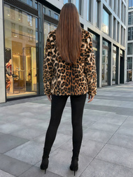 Ženska jakna bež-smeđa OZONEE JS/61M8500/158Z