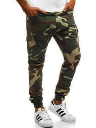 OZONEE A/0853 Muške jogger hlače camo-zeleni