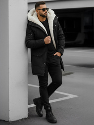 Muška parka jakna crna OZONEE JS/5M120/392Z