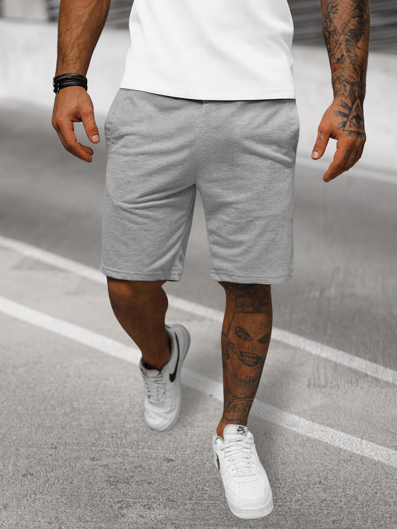 Muške sportske kratke hlače sive OZONEE JS/8K100/2Z