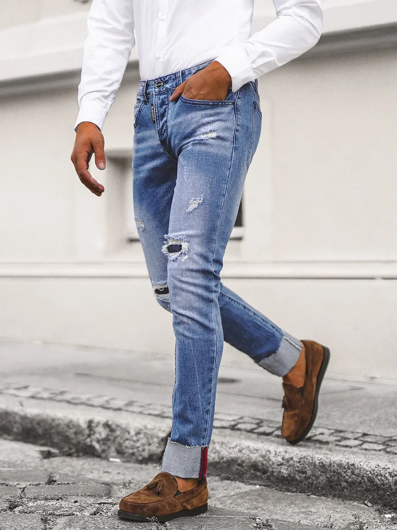 Muške traperice plave OZONEE NB/MP0126B