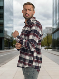 Muška Košulja Bordo OZONEE V/V174