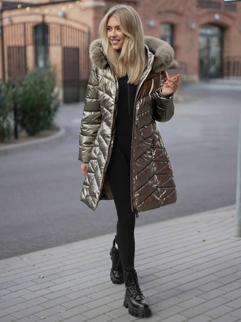 Ženska Jakna Zlatni OZONEE JS/16M9100/403Z