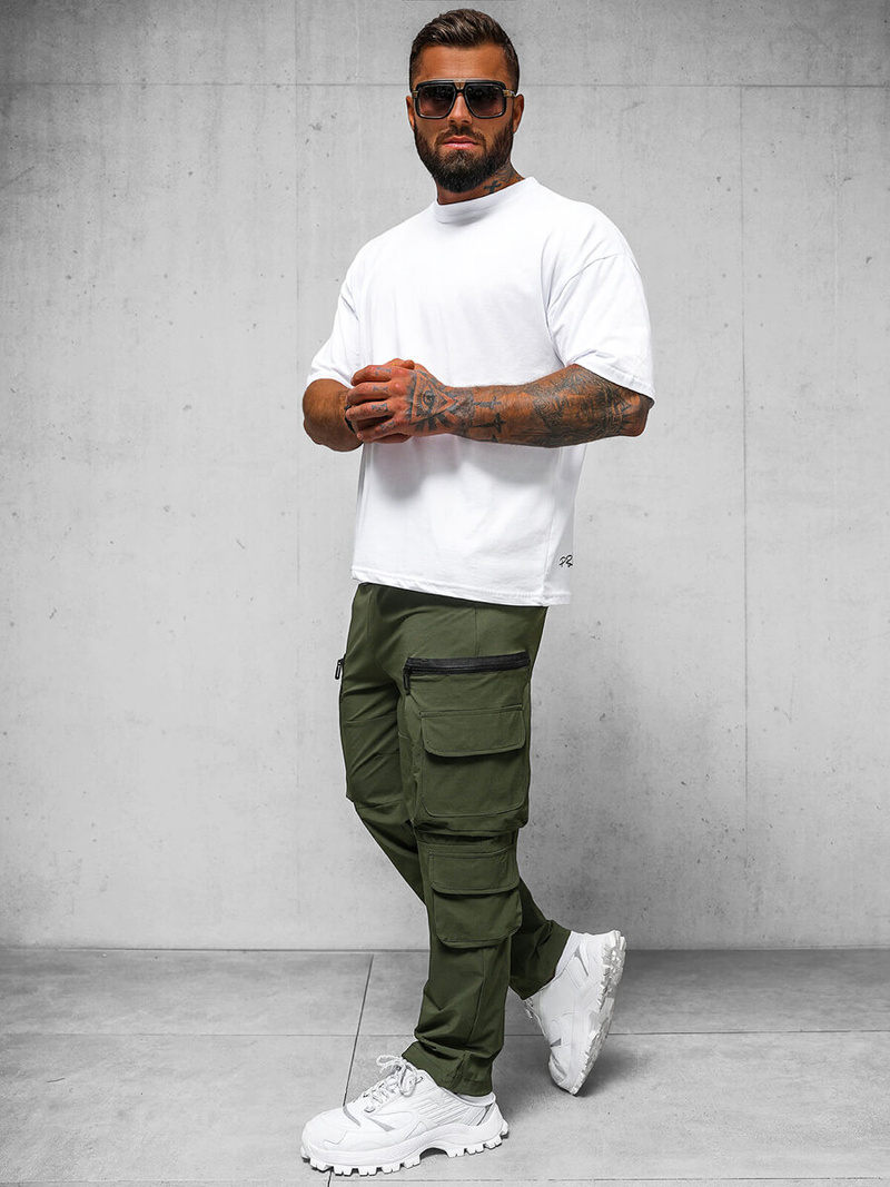 Muške Hlače Kaki OZONEE O/PS5526