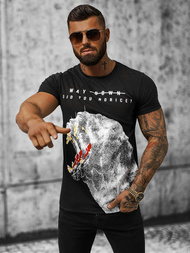  Muška majica crna OZONEE O/T127/3Z