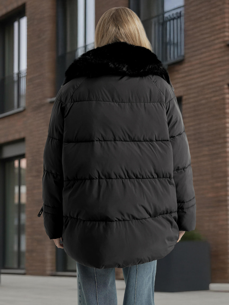 Ženska jakna crna OZONEE JS/16M9185/392