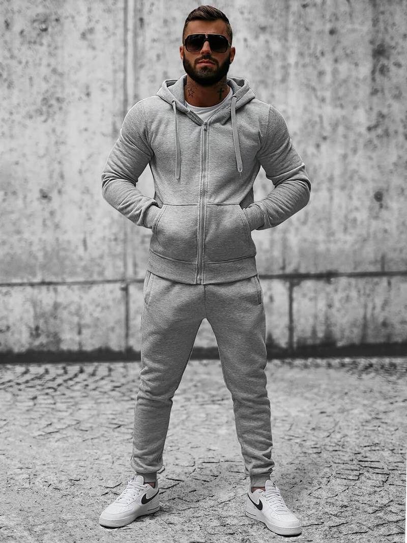 Muška trenirka siva OZONEE JS/XW2008