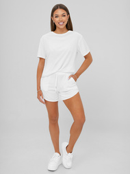 Ženski trenirka od velura bijeli OZONEE JS/35C1717/1