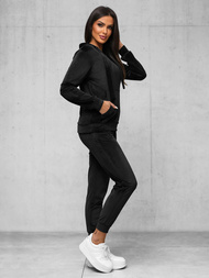 Ženski trenirka od velura crna OZONEE JS/35C1612/3