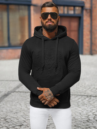 Muška dukserica s kapuljačom crna OZONEE NB/MF2012