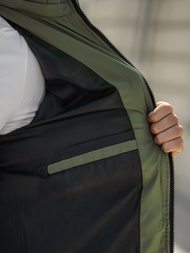 Muška parka jakna Crno-Zelena OZONEE JS/31M5083/136