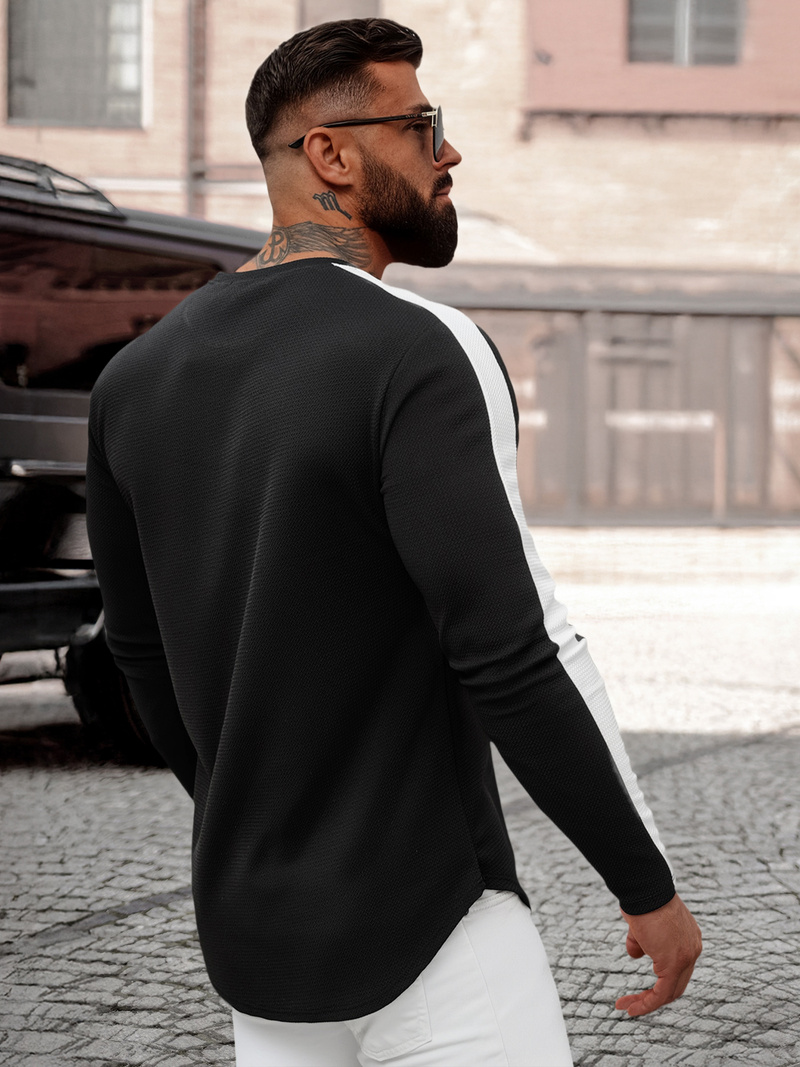 Muška Dukserica Crna OZONEE O/D7197