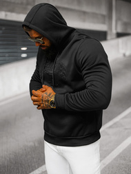 Muška dukserica s kapuljačom crna OZONEE JS/27B6511/3