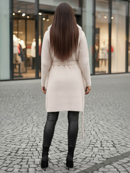 Ženski kaput bež OZONEE JS/53M5200/155Z