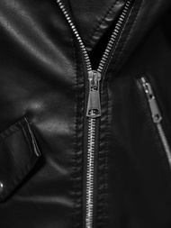 Ženska Kožna Jakna Crna OZONEE JS/11Z8061