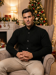 Muški Džemper Crni OZONEE NB/MM6020/4Z