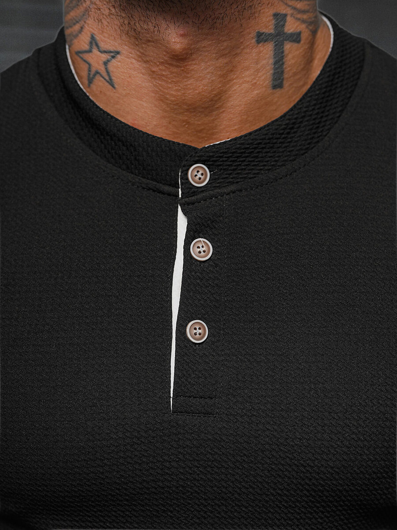 Muška Majica Crna OZONEE O/M011