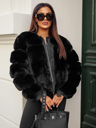 Ženska jakna crna OZONEE JS/11Z8080Z