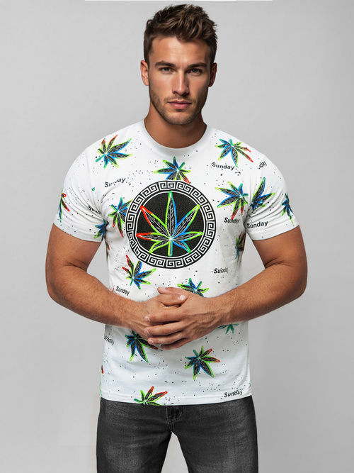 Muška majica bijela OZONEE O/T136/1Z