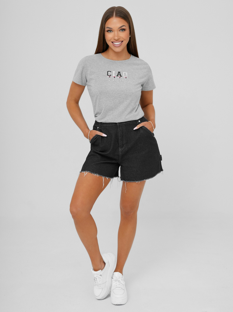 Ženska majica siva OZONEE JS/RJ77542