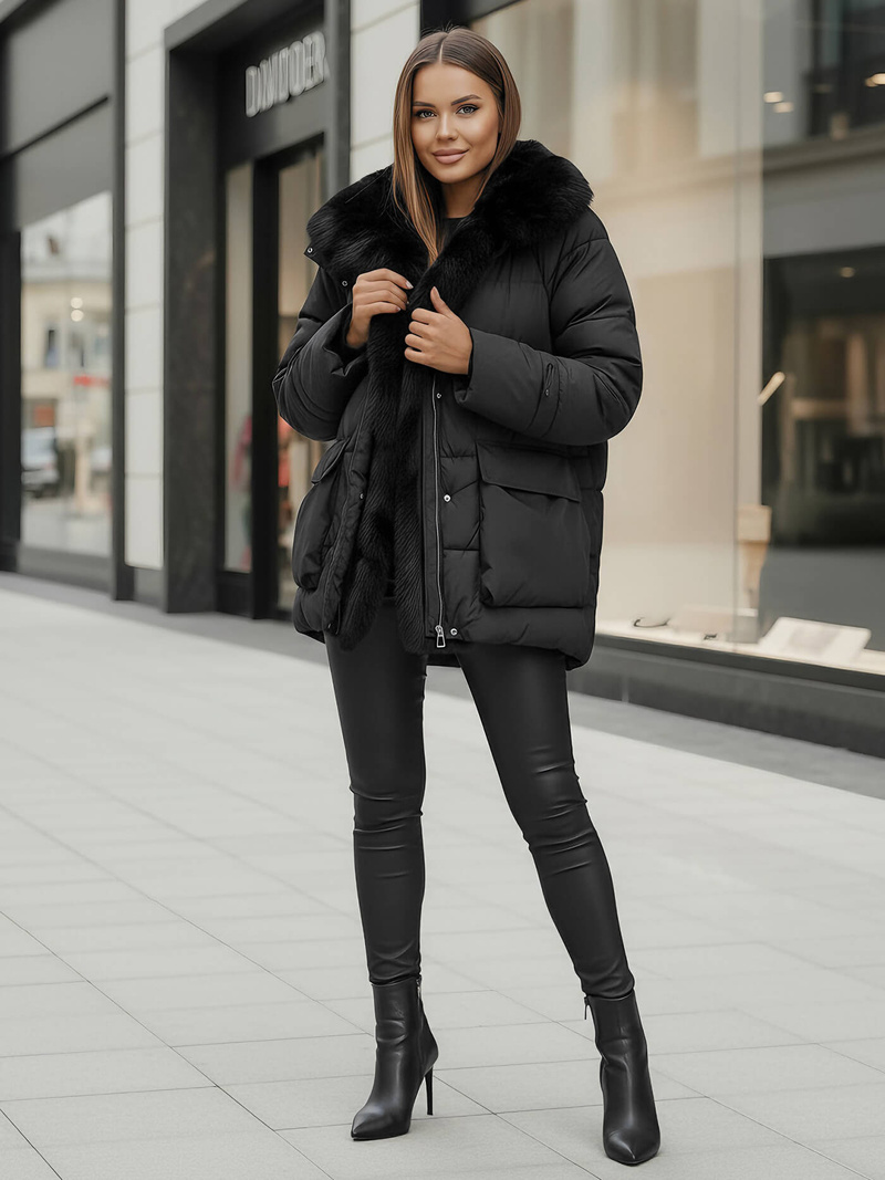 Ženska jakna crna OZONEE JS/16M9185/392Z