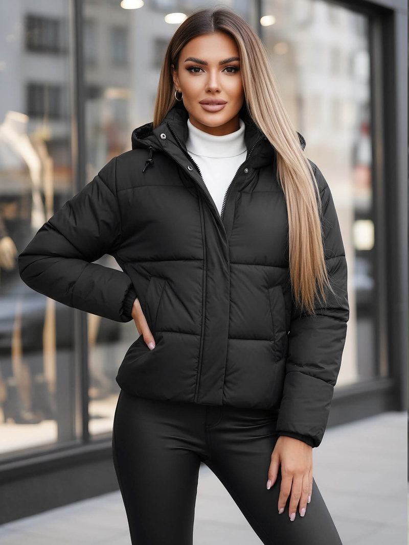 Ženska Jakna Crna OZONEE JS/16M9188/392Z