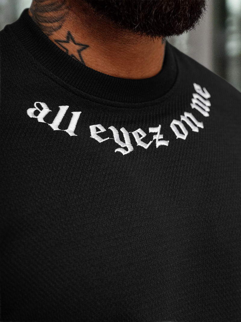 Muška Dukserica Crna OZONEE O/P2027Z