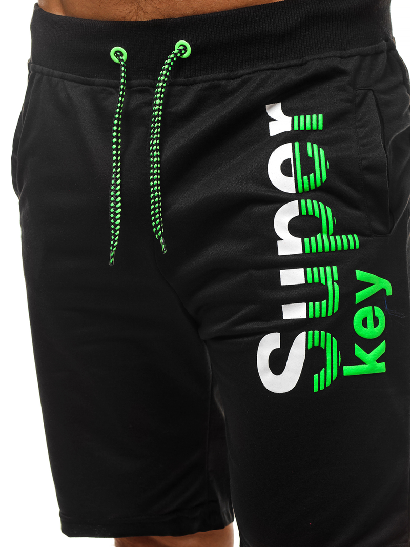 Muške sportske kratke hlače crne OZONEE JS/NP01