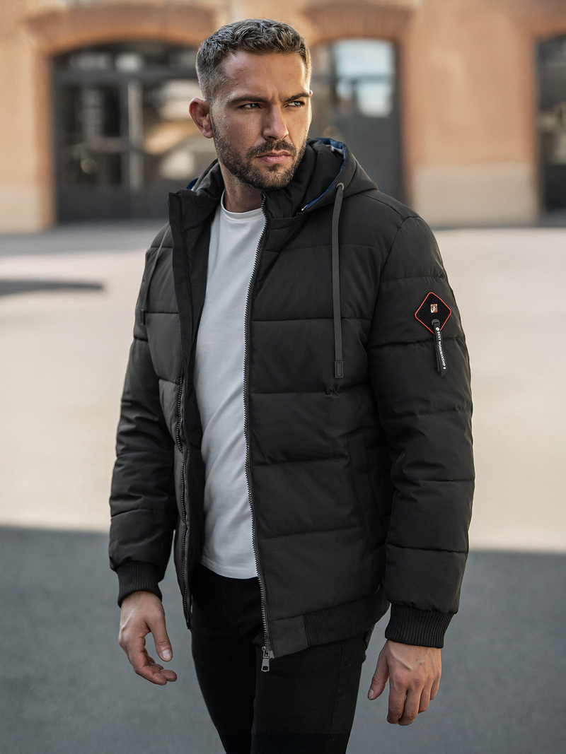 Muška parka jakna crna OZONEE JS/31M5031/392Z