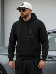 Muška dukserica s kapuljačom crna OZONEE JS/8B1975/3